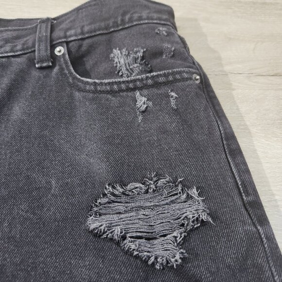 Old Navy High Rise Slouch Straight Secret Smooth Pockets Black Women's 14 Tall - Picture 9 of 12